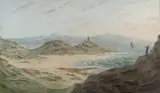 The Mumbles Light and Bracelet Bay, South Wales by James Wilcox, 1837, watercolour, offered Jul 2021