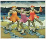 Bank Holiday Monday by Muriel Delahaye limited edition, print, sold Jul 2021