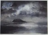 Print - rocky outcrop on remote Welsh island by William Selwyn limited edition, print, sold Jul 2021