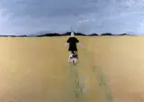 Girl in a Rape Field by John Knapp-Fisher limited edition, print, sold Jul 2021