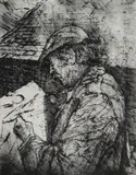 Untitled by David Carpanini limited edition, etching, sold Jul 2021