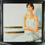 'Ballet', a portrait study of a female ballet dancer, signed by Igor Shulman, 2008, acrylic on board, sold Apr 2019