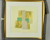 ABSTRACT COLOUR BLOCKS, signed bottom right, mixed media on paper, mounted, by L. Smyth, mixed media on paper, sold Apr 2019