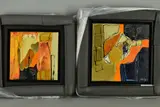 Contours 4 and 5 by Suzanne Metz, mixed media, sold Apr 2019