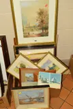 to include late 19th/early 20th century watercolours by David Waddington, by Pictures And Prints Etc, 1914, watercolor, sold Apr 2019