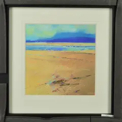 Distant mountains by Anthony Ratcliffe, pastel on paper, sold Apr 2019