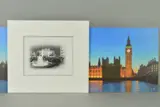Reflections of london by Darren Baker, print on board, sold Apr 2019