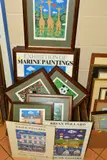 a collection of exhibition posters and prints by the naive by Brian Pollard, print (other), sold Apr 2019