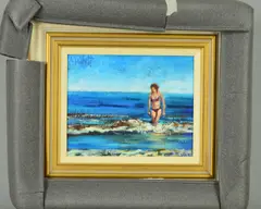 The Shallows by Timmy Mallett, oil on board, sold Mar 2019