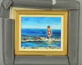 The Shallows by Timmy Mallett, oil on board, sold Mar 2019