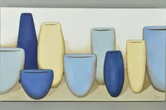 Furniture Additions II by Jaci Hogan, 2005, acrylic on canvas, sold Mar 2019