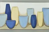 Furniture Additions II by Jaci Hogan, 2005, acrylic on canvas, sold Mar 2019