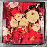 SCARLET SYMPHONY' stylised flowers, a limited edition print 1/8AP by Daniel O'Connor Akiyama, print, sold Mar 2019