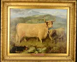 GHEAL GHASACH, Winner of First Prize at Perth 1861 And Gold Medal at Stirling 1864 by Gourlay Steell, 1863, oil on canvas, sold Mar 2019