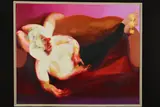 'Miss Mace, Saturday Night', an abstract lady in repose on a sofa, by Maggi Hambling, 1976, acrylic on canvas, sold Mar 2019