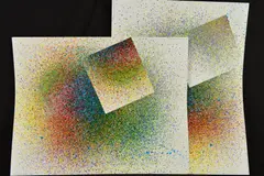 Numbered 246 and 426/ by Ian Stephenson, 1980, mixed media, sold Mar 2019