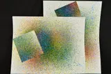 Numbered 66 and 336/540 by Ian Stephenson, 1980, mixed media, sold Mar 2019