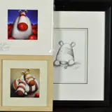 'Mummy!', a pencil sketch based on the limited edition print by Peter Smith, pencil, sold Mar 2019