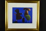 'Out For A Walk', an artist proof print 40/85, a boy by Mackenzie Thorpe, print, sold Mar 2019