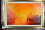 An impressionist view of Venice by Terry Donnelly, acrylic on canvas, sold Mar 2019