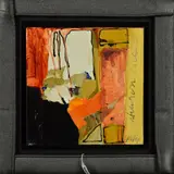 Configuration iii by Suzanne Metz, mixed media on canvas, sold Mar 2019