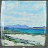 North from portuairk 2 by Tom Barron, acrylic on canvas, sold Mar 2019