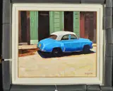 Havana classics ii by Jeremy Sanders, oil on board, sold Mar 2019