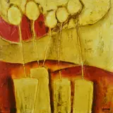 Blanche by Emilija Pasagic, print on board, sold Mar 2019