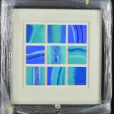 an abstract composition of floating blocks of colour, signed by Nancy Wood, watercolour on card, sold Mar 2019