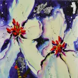Fire and ice ii by Danielle O'Connor Akiyama, print, sold Mar 2019