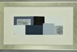mixed media on paper, an abstract composition, signed bottom right, by Linda Charles 'facade Iii', mixed media on paper, sold Feb 2019