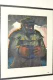 Fisherman study ii by Blair Anderson, oil on paper, sold Feb 2019