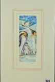 a limited edition print 17/200, signed and titled in pencil, by Natalie Collett 'penguin Party', print, sold Feb 2019
