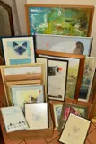 etc, to include an abstract painting signed Megan Jones, framed, by Pictures And Prints, pastel, sold Jan 2019