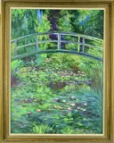 The water lily pond by John Anderson, oil on canvas, sold Jan 2019