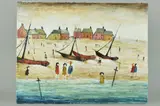 The beach by John Anderson, oil on canvas, sold Jan 2019