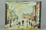 Street scene 1 by John Anderson, oil on canvas, sold Jan 2019