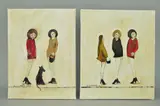 Teenagers by John Anderson, oil on canvas, sold Jan 2019