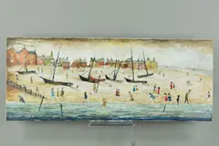 The beach by John Anderson, oil on canvas, sold Jan 2019
