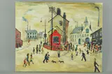 A street in clitheroe by John Anderson, oil on canvas, sold Jan 2019