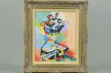 Woman with a hat - madame matisse by John Anderson, oil on canvas, sold Jan 2019