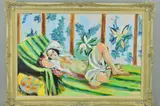 Odalisque with magnolias by John Anderson, oil on canvas, sold Jan 2019
