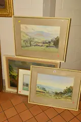 a watercolour painting of the Yorkshire Dales, signed bottom right, by Angus Rands, 1964, watercolour, sold Jan 2019