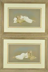 'GOLDEN DREAMS I & II', a pair, pastel studies, signed and by Kay Boyce, pastel, sold Jan 2019