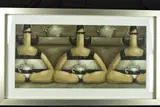 'Take Five', depicting three ladies drinking tea, oil pastel on board, by Ian Rawling, oil, sold Dec 2018
