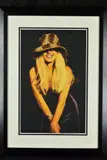 'Vogue', a blonde woman wearing a hat, a pastel drawing, signed by John Mould, pastel, sold Dec 2018