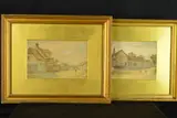 'Little Gossips, Ripple, near Tewkesbury', children in a by Wilmot Pilsbury, 1888, print (other), sold Dec 2018