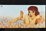 'He Loves Me, He Loves Me Not', depicting a woman lying in a daisy by Todd White, print, sold Dec 2018