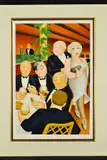 'The Baron Entertains', a man and lady walking through a bar, a limited by Beryl Cook, print, sold Dec 2018