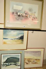 'TRELEDDYD FAWR', a watercolour painting of a welsh farmhouse, signed by John Morris, Pen-Y-Ghent', all mounted, framed and glazed, sold Nov 2018